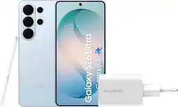 Coolblue Samsung Galaxy S26 Ultra 256GB Lichtblauw 5G + BlueBuilt Oplader 65 Watt Wit aanbieding