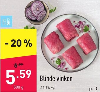 ALDI Blinde vinken 500g aanbieding