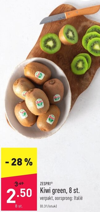ALDI Kiwi green, 8 st. aanbieding