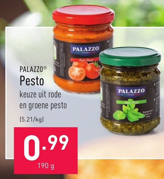 Palazzo Pesto 190g promotie bij ALDI