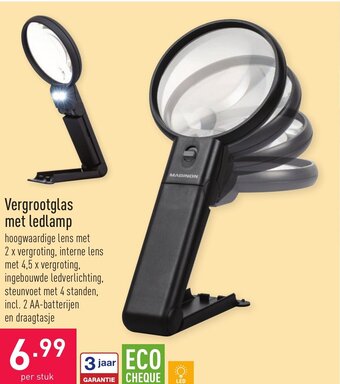 ALDI Vergrootglas met ledlamp aanbieding