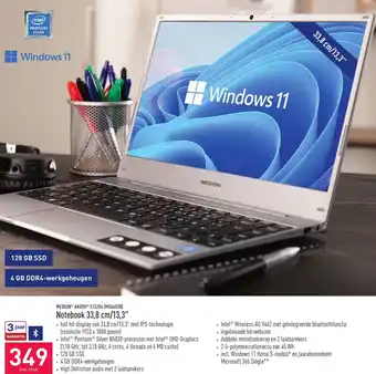 ALDI Notebook 33.8cm/13.3" aanbieding