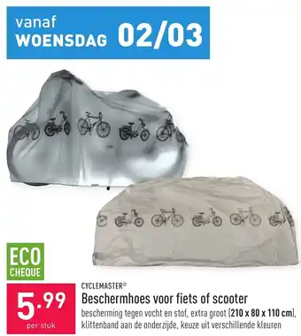 ALDI Beschermhoes voor fiets of scooter 210x80x110cm aanbieding