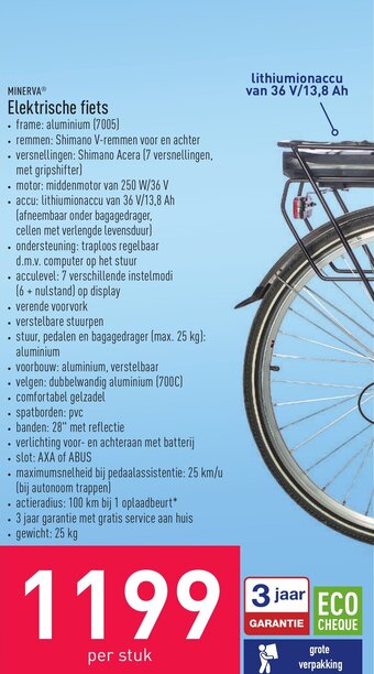 ALDI Elektrische fiets aanbieding