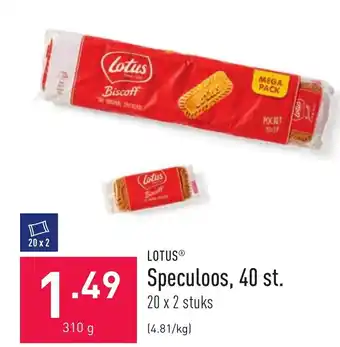 ALDI Speculoos, 40 st. 310g aanbieding