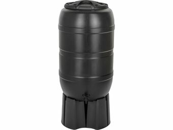Hubo Practo Garden Classic regenton met voet 210l zwart + kraantje aanbieding