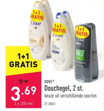ALDI Douchegel, 2 st. 2x250ml aanbieding