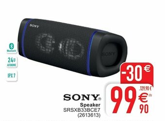 Cora Sony Speaker SRSXB33BCE7 aanbieding