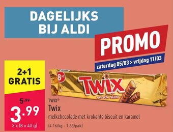 ALDI Twix aanbieding