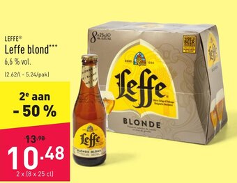ALDI Leffe blond aanbieding
