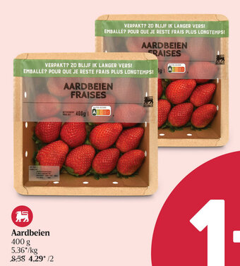 Delhaize Aardbeien 400g aanbieding