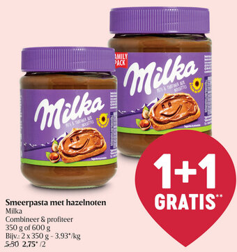 Delhaize Smeerpasta met hazelnoten aanbieding