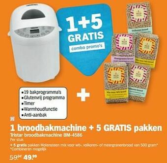 Albert Heijn Tristar broodbakmachine bm-4586 aanbieding