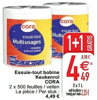 Cora Essuie-tout bobine keukenrol cora aanbieding