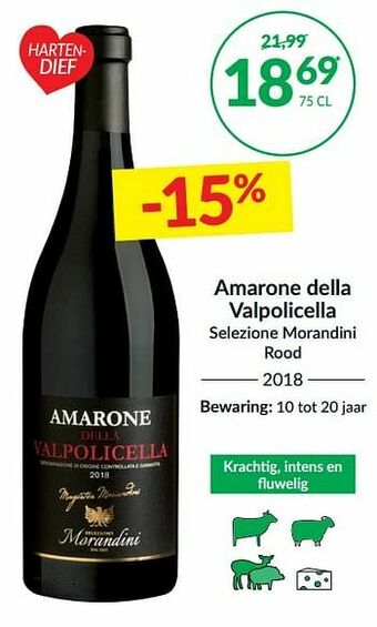 Intermarché Amarone della valpolicella selezione morandini rood aanbieding