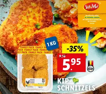 Lidl Kip Schnitzels 1 kg aanbieding