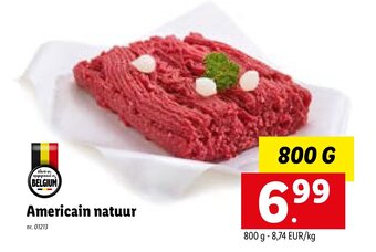 Americain natuur 800 g