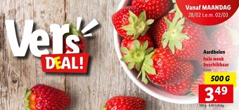 Lidl Aardbeien 500 g aanbieding