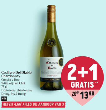 Delhaize Casillero Del Diablo Chardonnay aanbieding