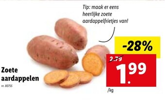 Lidl Zoete aardappelen aanbieding