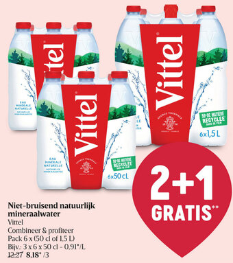 Delhaize Niet-bruisend natuurlijk mineraalwater aanbieding