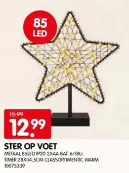 Yess ster op voet aanbieding