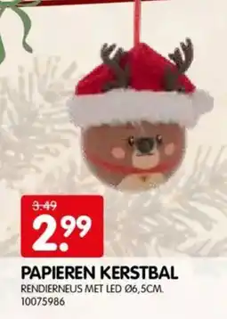 Yess Papieren kerstbal aanbieding