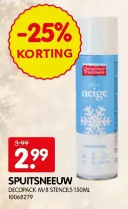 Yess Spuitsneeuw aanbieding