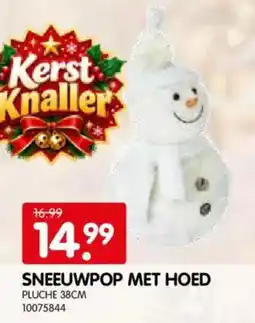 Yess Sneeuwpop met hoed aanbieding