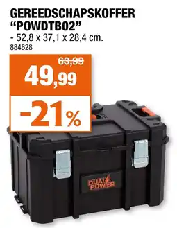 Hubo gereedschapskoffer powdtb02 aanbieding