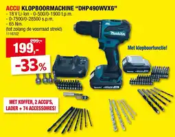 Hubo Accu klopbormachine aanbieding