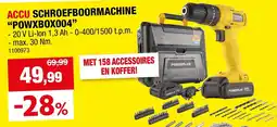 Hubo Accu schroefboormachine powxbox004 aanbieding