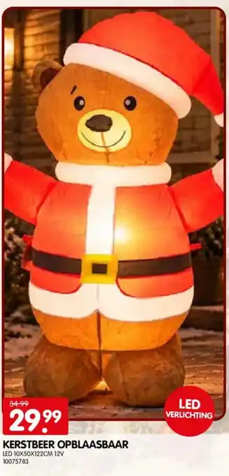 Kerstbeer opblaasbaar