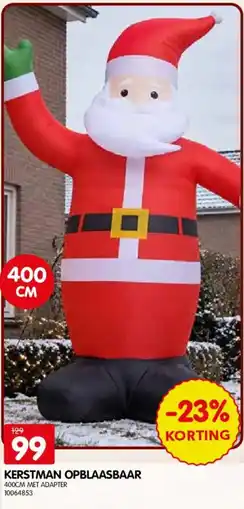Yess Kerstman opblaasbaar aanbieding