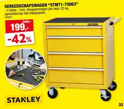 Hubo gereedschapswagen stmnt1-75063 aanbieding