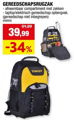 Hubo gereedschapsrugzak aanbieding