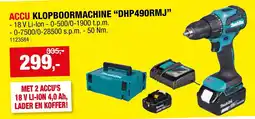 Hubo Accu klopbormachine Dhp490rmj aanbieding