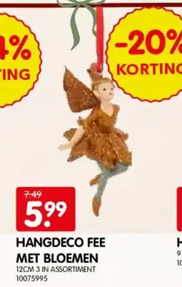 Yess Hangdeco fee met bloemen aanbieding