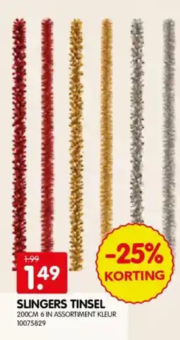 Yess Slingers tinsel aanbieding