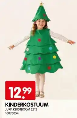 Yess Kinderkostuum jurk kerstboom 2sts aanbieding