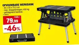 Hubo Opvouwbare werkbank aanbieding