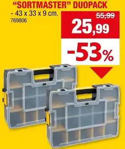 Hubo Sortmaster duopack aanbieding
