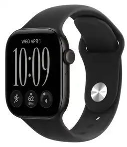 Coolblue Apple Watch Series 12 42mm Zwart Sportband M/L aanbieding