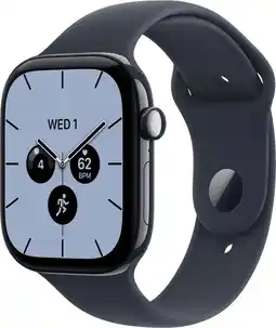 Coolblue Apple Watch Series 12 Cellular 46 mm Céramique Bleu Nuit Bracelet Sport M/L aanbieding