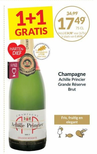 Intermarché Champagne Achille Princier Grande Reserve Brut aanbieding
