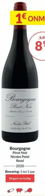 Intermarché Bourgogne Pinot Noir Nicolas Potel Rood 2020 aanbieding
