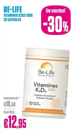 Medi Market Be-Life vitamines k2d3 1000 aanbieding
