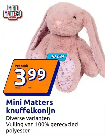 Mini Matters knuffelkonijn