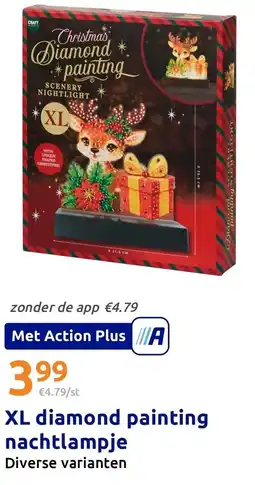 Action xl diamond painting nachtlampje aanbieding