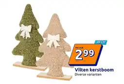 Action Vilten kerstboom aanbieding